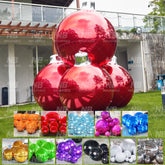 NB-MB021 Inflatable Christmas Bulbs Big Shinny Balloons Holographic Large Inflatable Reflect Shiny Giant Mirror Balls for Decorations